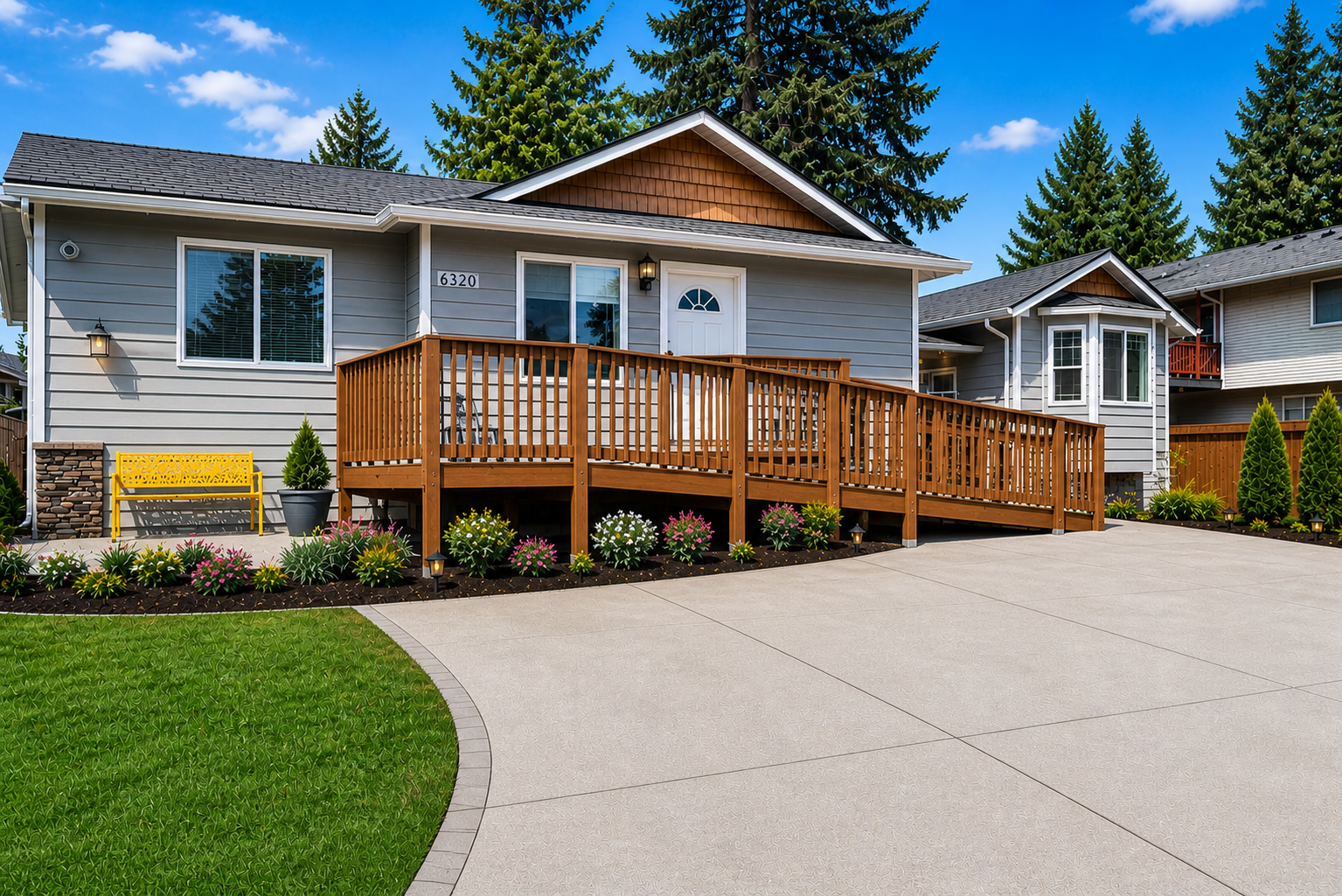 The Simon Adult Family Home in Everett, Washington — a warm residential home with mature trees